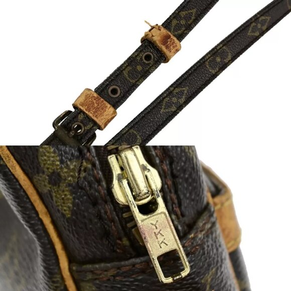 LOUIS VUITTON Danube Shoulder Bag Monogram Leather Brown France - Picture 11 of 16